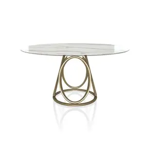 Mesa Louis Redonda madera/mármol Bontempi