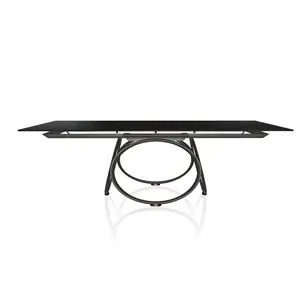 Mesa Louis Extensible Madera/Cristal Bontempi