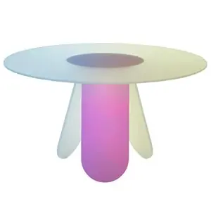 Mesa redonda Shimmer Glas Italia