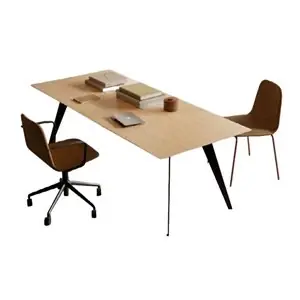 Mesa Aise Oficina rectangular pies metálicos Treku