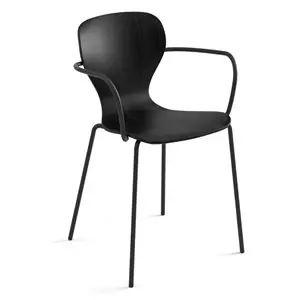 Sillón Ears base cuatro patas metal Viccarbe