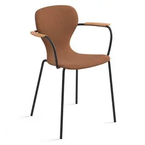 Sillón Ears tapizada base cuatro patas metal Viccarbe
