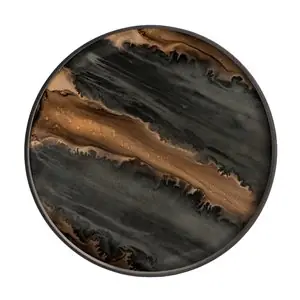 Bandeja Organic Bronze Round Ethnicraft