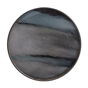 Bandeja Organic Graphite Round Ethnicraft