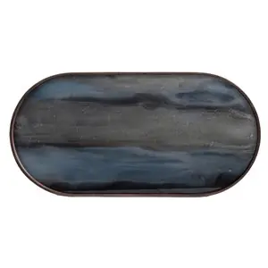 Bandeja Organic Graphite Oblong Ethnicraft