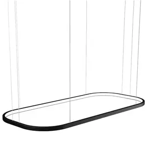 Lámpara suspensión Loop rectangular Martinelli Luce