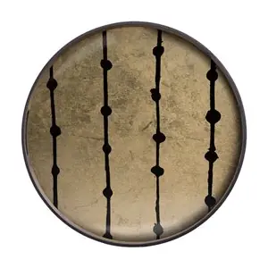 Bandeja Gold Leaf Dots Ethnicraft
