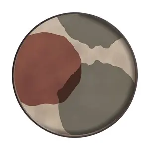 Bandeja Overlapping Dots Round Ethnicraft