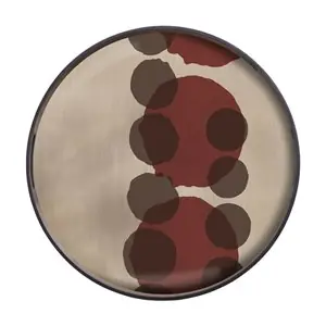 Bandeja Layered Dots Round Ethnicraft