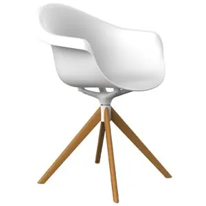 Sillón Incasso giratorio madera Vondom