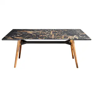 Mesa rectangular Lewood extensible cerámica Sovet Italia