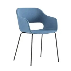 Sillón Babila acero tapizado Pedrali