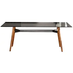 Mesa Lewood rectangular cristal Sovet Italia