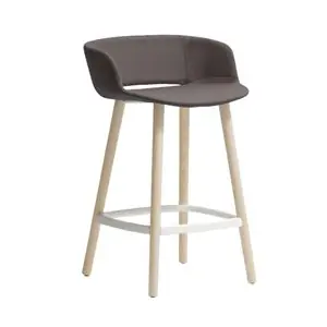 Taburete Babila madera tapizado Pedrali