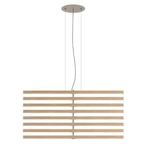 Lámpara suspensión Rhythm Vertical Madera Vibia