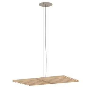 Lámpara suspensión Rhythm Horizontal Madera Vibia