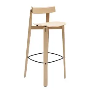 Taburete Respaldo Nora Madera Gazzda