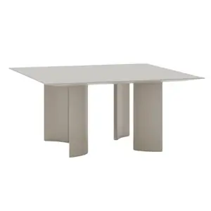Mesa cuadrada Naca aluminio moteado Fast