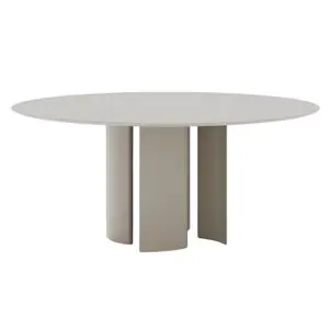 Mesa redonda Naca aluminio moteado Fast