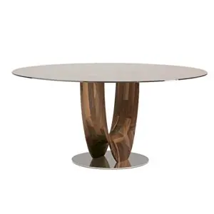 Mesa Axis Vidrio Redonda Pacini&Cappellini - PacinieCappellini