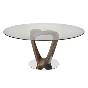 Mesa Mobius Vidrio Redonda Pacini&Cappellini - PacinieCappellini