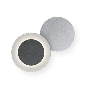 Lámpara aplique Puck Wall Art doble liso con aro Vibia