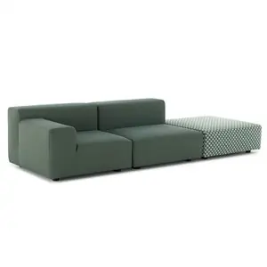 Sofá Plastics Outdoor Liberty 2 plazas+pouf Kartell