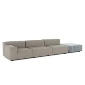 Sofá Plastics Outdoor Liberty 3 plazas+pouf Kartell