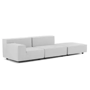 Sofá Plastics Tech 2 plazas+pouf Kartell