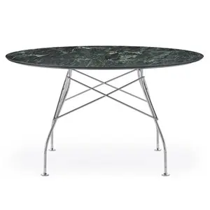 Mesa Glossy Gres redonda Kartell
